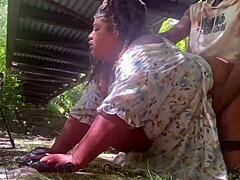 Public Park Interracial Sparks Fly