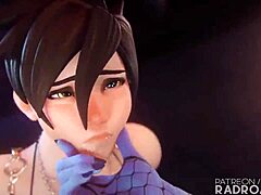 Hentai big tits creampie in rough pounding