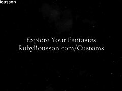 chastity arousal study ends with ruby rousson