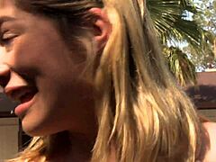 Teen blonde lia lor fucked doggy outdoors
