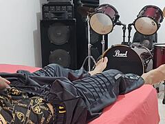 Latino stud masturbates on camera