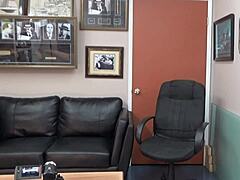 Raven Grey's first hardcore scene includes deepthroat blowjobs and choking