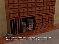 A visual novel game with dancing parts