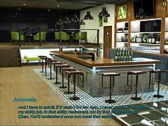A visual novel game with dancing parts