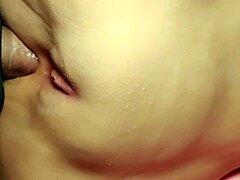 Bald genitals in perfect double scene