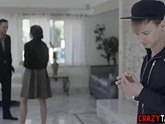 Submissive teen gets dominated by well-endowed stranger hardcore