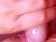 Nasty Russian blonde gets famous with POV blowjob videos