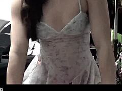 Pretty girl flaunts her panties and her behind in homemade video