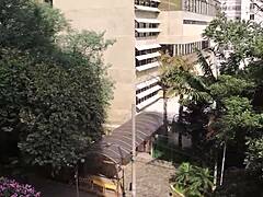 Skinny teen gets a deepthroat and facial in 1SCF