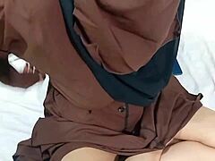 Muslim stepbrother gets hard on sight