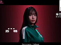 Asian cuties play together intimately