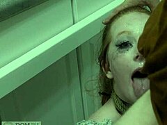 Redhead Slut Eats Cum