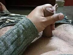 Mature Man Strokes Cock Fast With Relentless Grip