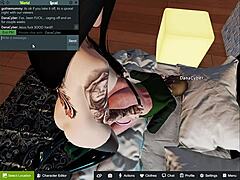 Caged Femboy Slammed Hard by Thick Futanari Goth