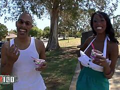 ebony goddess with giant boobs hard fucked