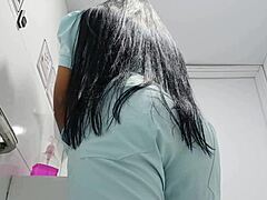 my latina nurse caught on amateur cam