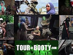 Soldier Bangs Arab Servant