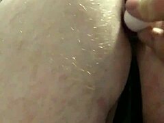 Double Anal Vibrators Stretching At Work