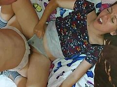 Stepsister Teases Stepbrother’s Cock For Rough Pounding