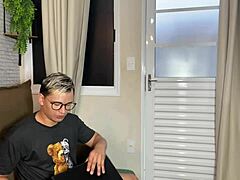 Latina Student Skips Study For Sofa Fuck