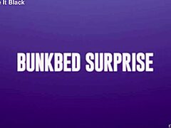 bunkbed surprise with minni's teasing joy