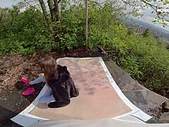 perfect teen lili charmelle’s outdoor suck and fuck