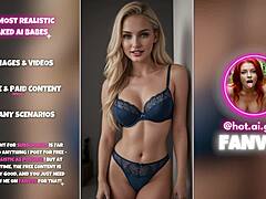 Big-titted AI babes stripped bare in lingerie