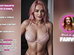 Big-titted AI babes stripped bare in lingerie