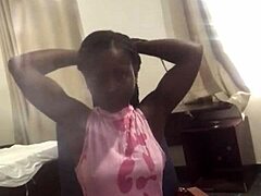 Crazy Chick's Fierce Twerk On Landlord's Bed During Holiday