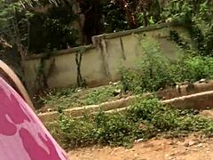 Crazy Chick's Fierce Twerk On Landlord's Bed During Holiday