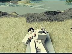 my roblox girl pounded on beach