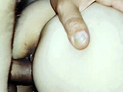 Teasing anal doggy with skinny mature wife