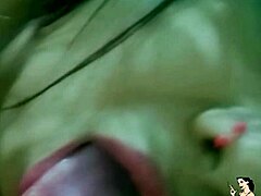 Tattooed redhead’s daring motel blowjob with Paty
