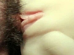 Cute doll’s pussy fucked hard close-up