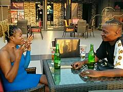 Honryblack Ebony Goddess Meets Naija Star for Bar Fun