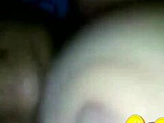 Ebony milf’s daring webcam tease with big tits