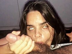 Latina Wife’s Midnight Blowjob With Huge Cock