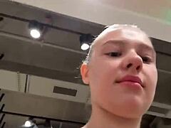 Teen’s Wet Masturbation In Changing Room