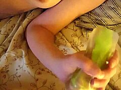 Milf jerking me hard with a stroker