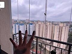 Amberzinha's fierce homemade bang in new apartment