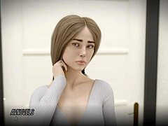 Curvy Cutie Shines at University in 3D
