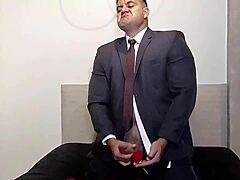 Cheeky Yuri Gaúcho’s Massive Boss Cumshot Display