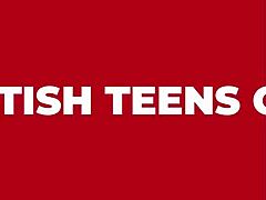 British 19-Year-Old's Oily Handjob on Couch