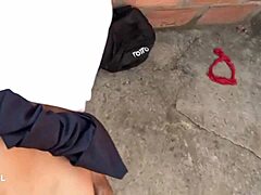 my stepdad gave me a rough quick fuck on the street after class
