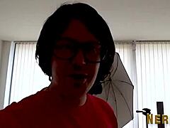 my british whore devours two in wild threesome