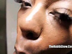 deepthroat queen swallows bbc down to nuts