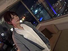 pure japanese beauty rei rides hard in doggystyle
