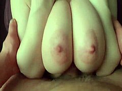 Busty Girl’s Titjob Covers Her Tits With Cum
