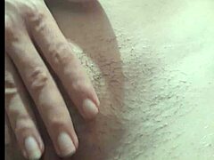 Cheeky teen flaunts hairy tease on street