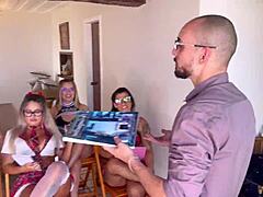 trans orgy in sexology class with wild chaos